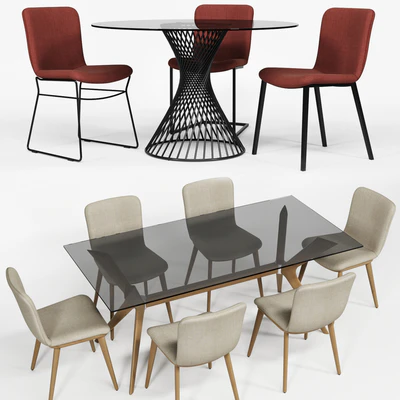 Calligaris ANNIE chair VORTEX TOKYO table — Вид 1