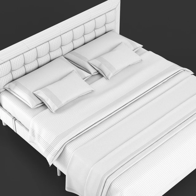 Double, gray bed PostureLoft Mornington from Overstock — Descargar