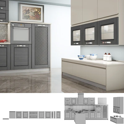 Kitchen "Tuscany Grigio" by Enlie — Ver 2