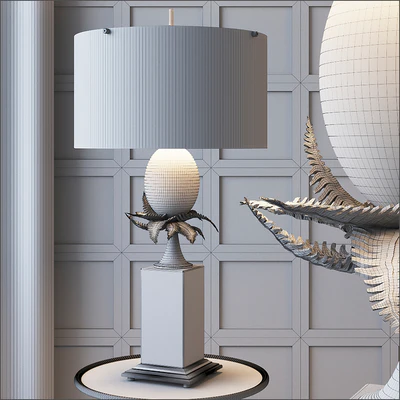 Global Views Egg and Palm Lamp — Вид 2
