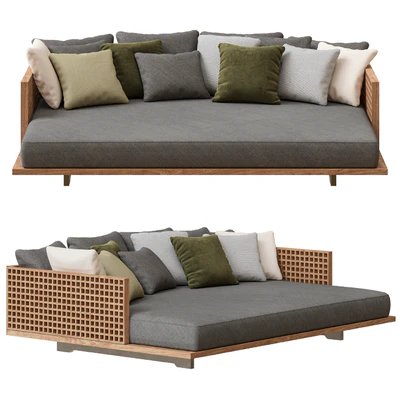 Minotti Quadrado Outdoor Daybed Sofa — Ver 1