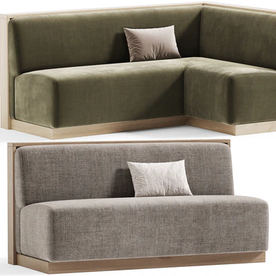 Restaurant Sofa Set 08, Restaurant Sofas — View 2