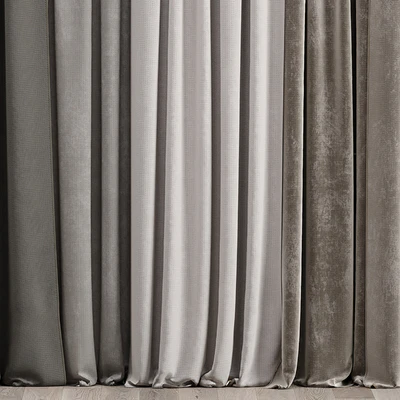 Curtains with moldings 538C — View 2