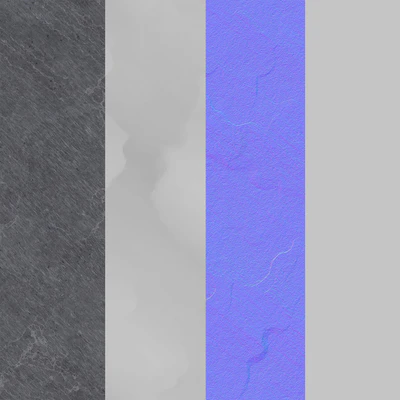 Gray raw slate stone — Ver 2