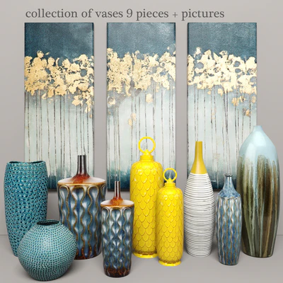 collection of vases 9 pieces + pictures — Ver 1