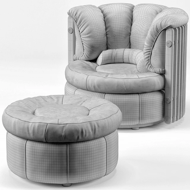 Isle D'Palm Arm Chair, Ottoman — Descargar