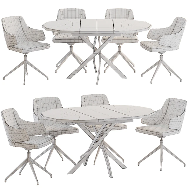 Стол обеденный Kenner R 1100 — Скачать