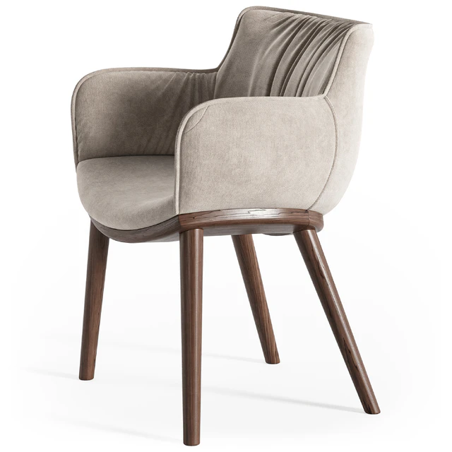 Cattelan Italia Rhonda wood armchair — Скачать