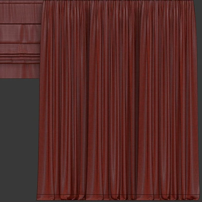 A set of curtains in different colors with a roman curtain. — Ver 2