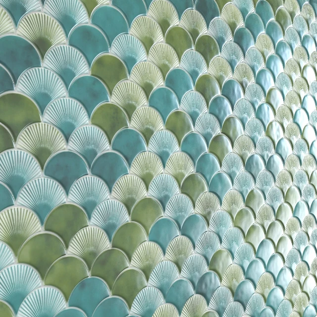 Radial Fish Scale Tiles — Descargar