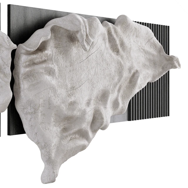 Decorative panel with a sculptural bas-relief made of plaster — Descargar