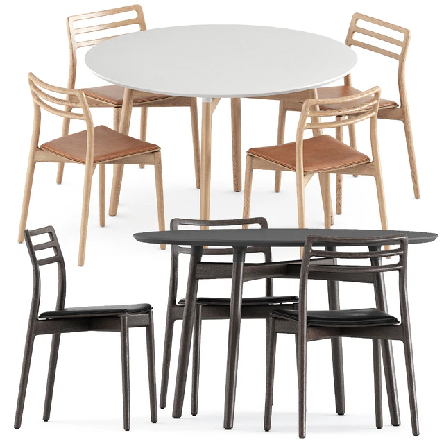 Cabin chair by Vipp and BA103 round table by Carl Hansen and Son — Скачать