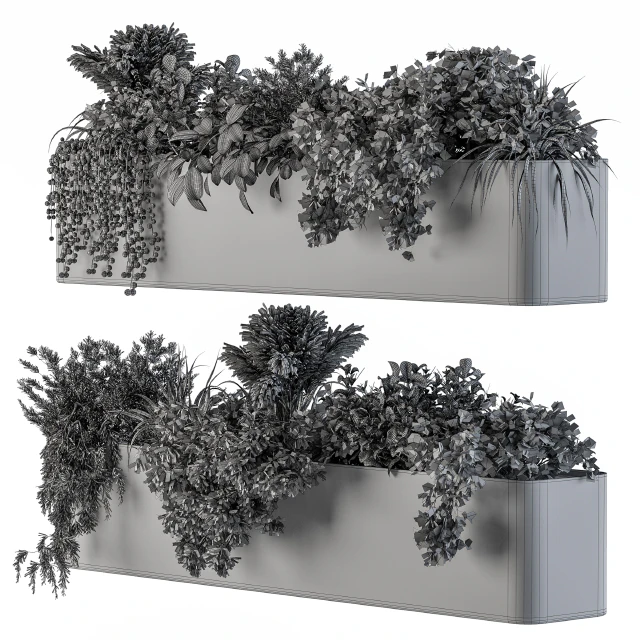 Plant Box on Wall 04 — Descargar