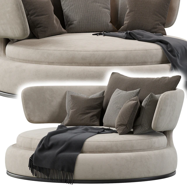 Amoenus Soft Maxalto Swivel Sofa — Descargar