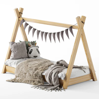 Children's bed - house — Ver 1