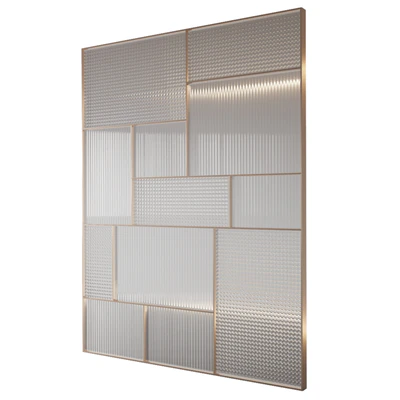 Decorative partition with relief glass 4 — View 2