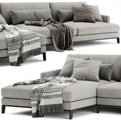 Poliform Bellport Chaise Longue Sofa — Ver 2