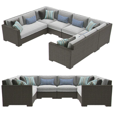 Crate & Barrel Ventura Umber 6-Piece Loveseat — Вид 2