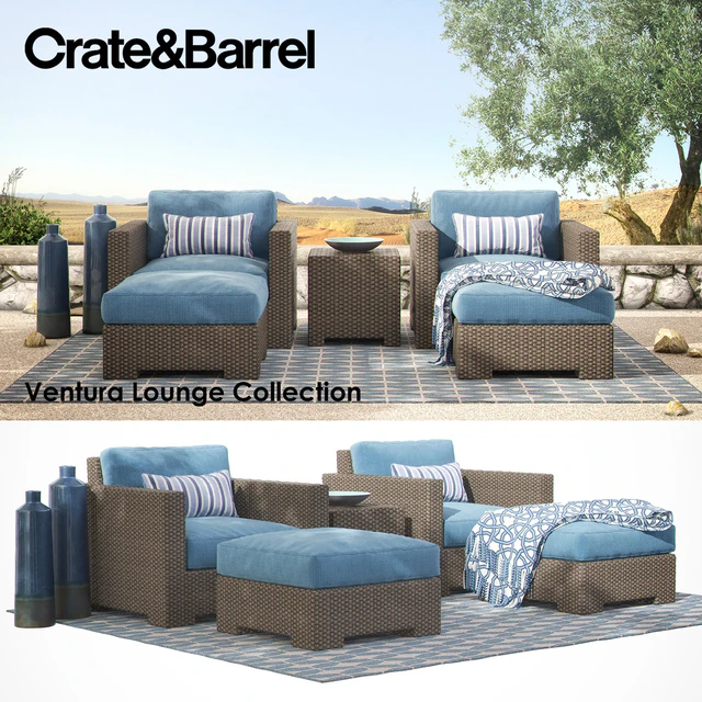 Crate & Barrel - Ventura Lounge Collection - Set II — Скачать