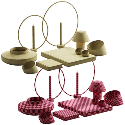 056 Living Decor Set Minimum Neutral Pack 01 — Вид 2
