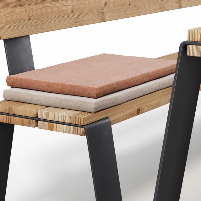 Outdoor furniture VONK table and benches — Descargar