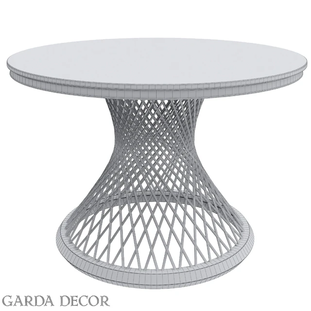 Dining Table Round Artificial Marble / GOLD 76AR-DT805 Garda Decor — Descargar