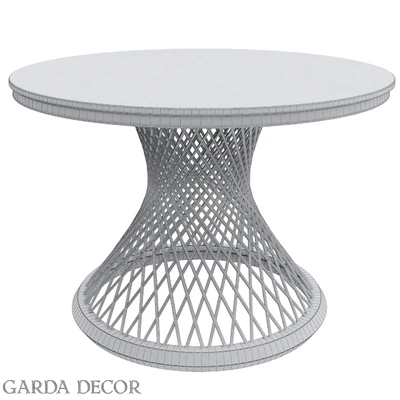 Dining Table Round Artificial Marble / GOLD 76AR-DT805 Garda Decor — Ver 2