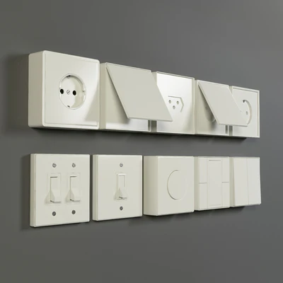 Jung LS 990 outlet & electric switches — Ver 2