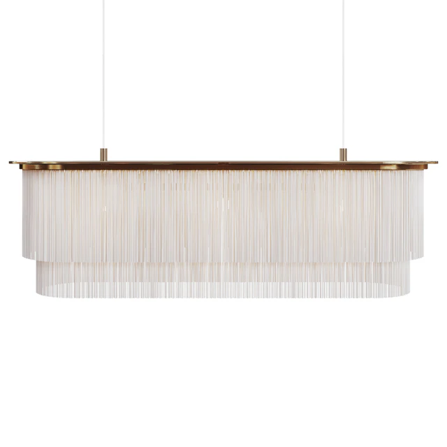 Люстра Houtique Linear Chandelier Cream — Скачать