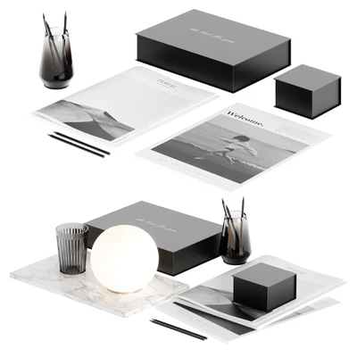 Decorative table set with lamp — Вид 1