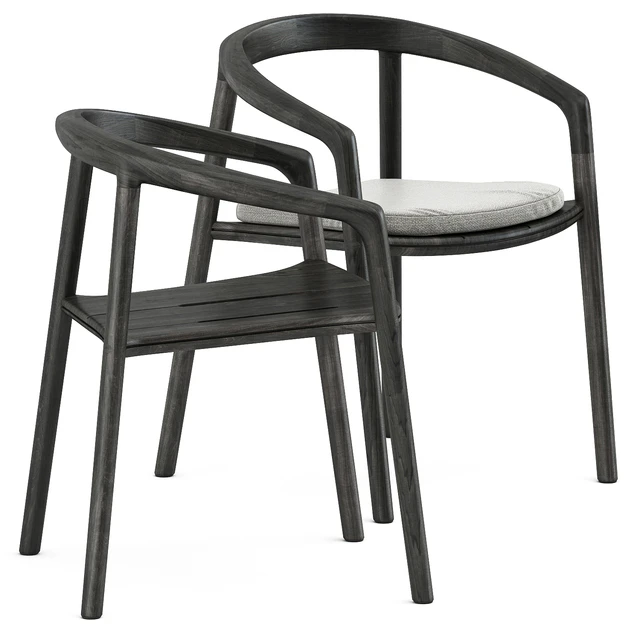 Solid armchair and Teak nero table CF 148 by manutti — Descargar