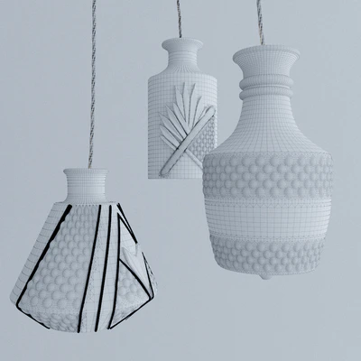 Restaurant Bar creative fashion bottle chandelier — Ver 2