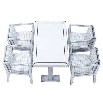 Berba group Chairs and table in a cafe — Ver 2