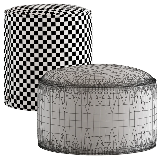 Linea Furniture Segolene Corduroy Pouffe — Descargar