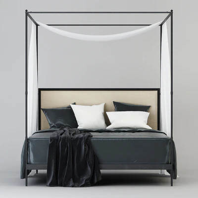 RH 19TH С FRENCH IRON CANOPY BED — Вид 2