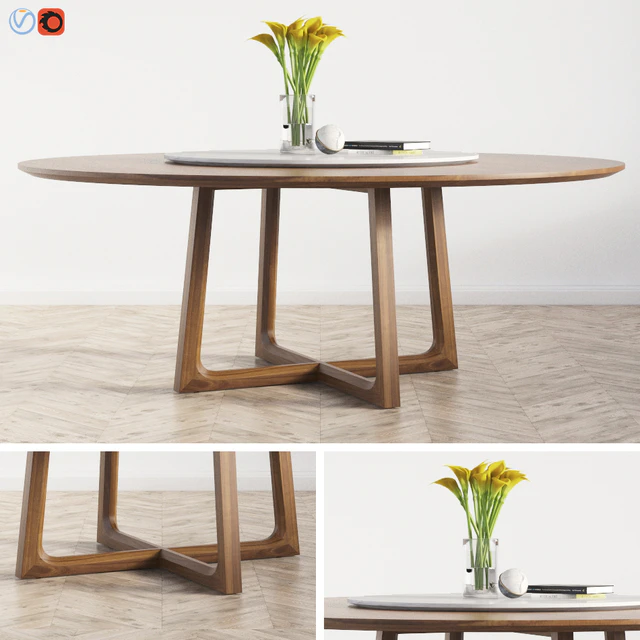 Concorde Round Dinning Table Poliform — Скачать