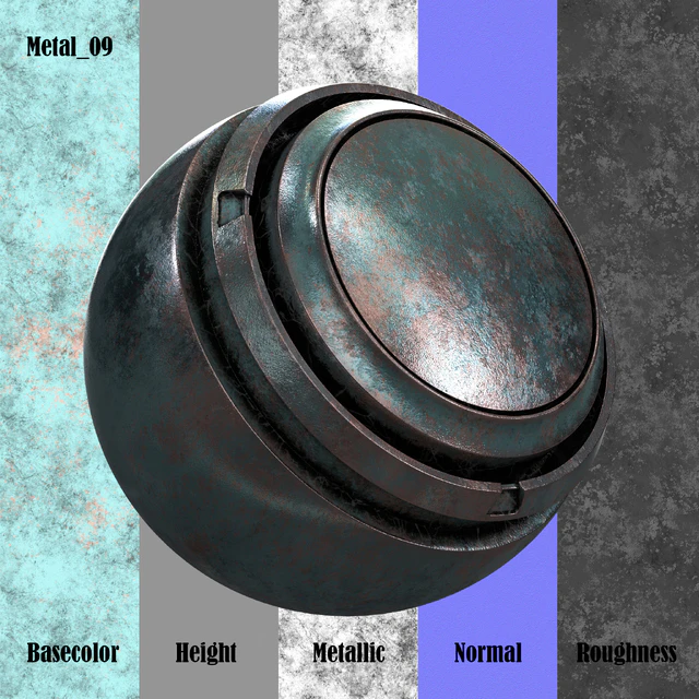 Pack Texture Metal PBR Vol 03 — Descargar