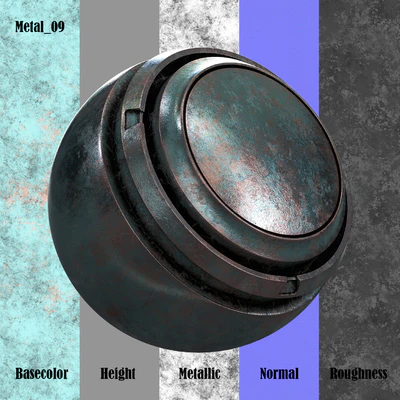 Pack Texture Metal PBR Vol 03 — Ver 2