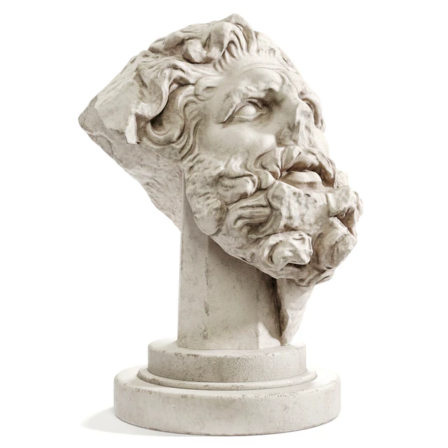 Giant's head bust sculpture — Descargar