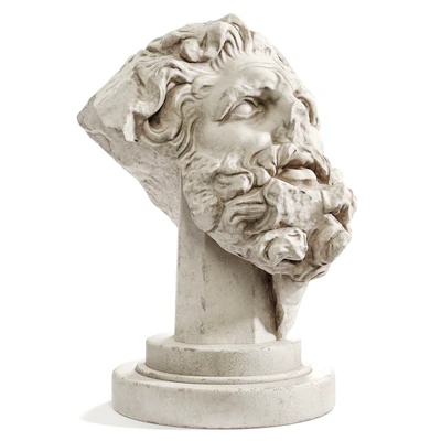 Giant's head bust sculpture — Ver 2