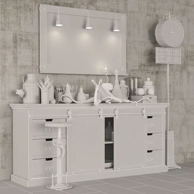 Buffet en manguier massif — Ver 2