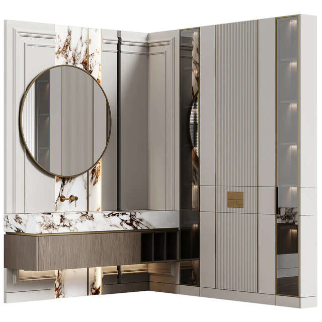 Bathroom furniture 28 in neoclassical style — Descargar