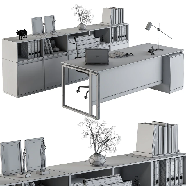 Office Furniture - Manager Set 07 — Скачать