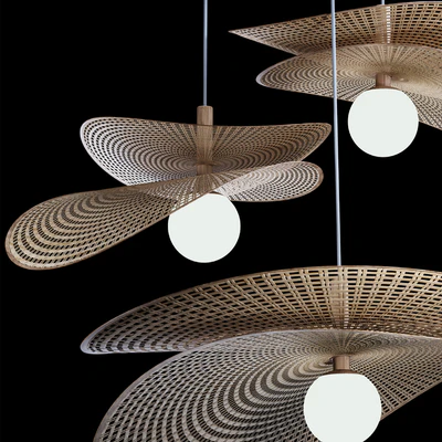 Luciole Rattan Pendant Light by La Vie — Ver 2