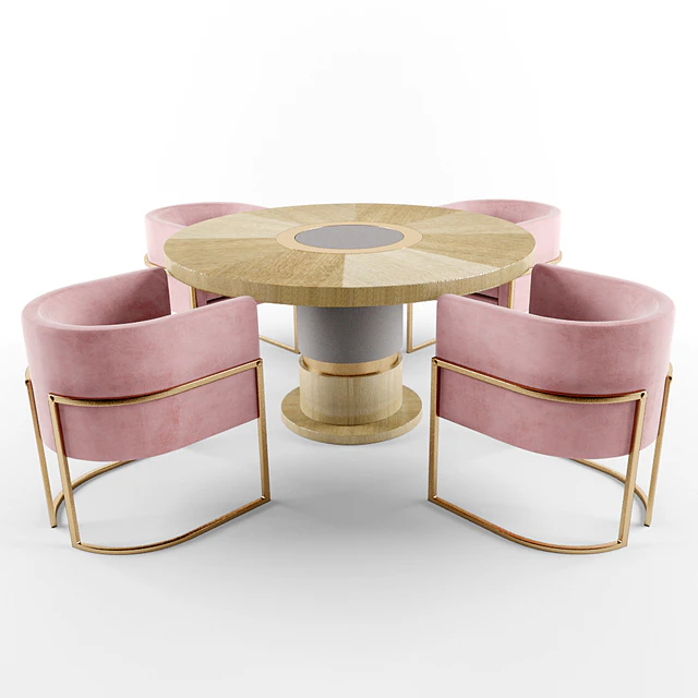 Julius chairs and Lune table — Descargar