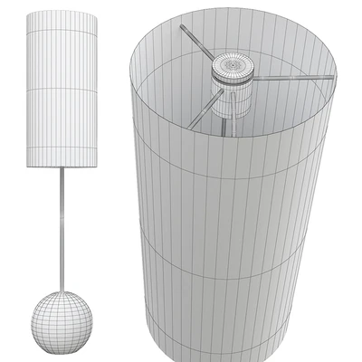Stand cylinder shade table lamp — Ver 2