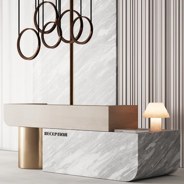 184 office furniture 04 reception desk 04 — Descargar