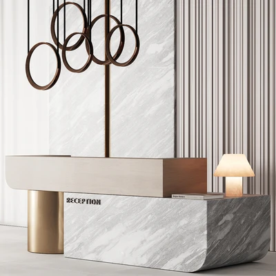 184 office furniture 04 reception desk 04 — Ver 2