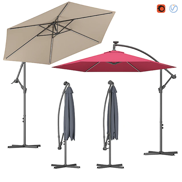 Parasol with LED Lights — Скачать