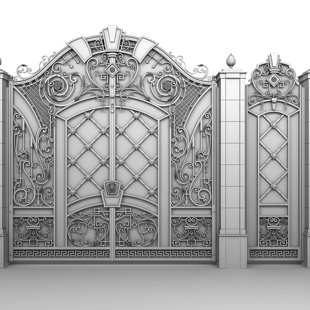 Exclusive gate with wicket door — Descargar